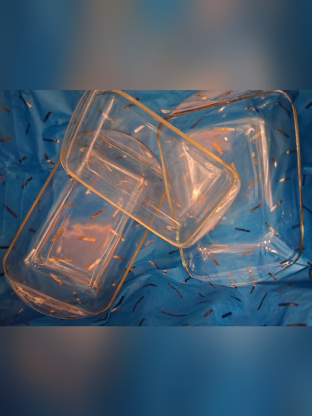 Clear Glass Rectangular Baking Dishes Set
